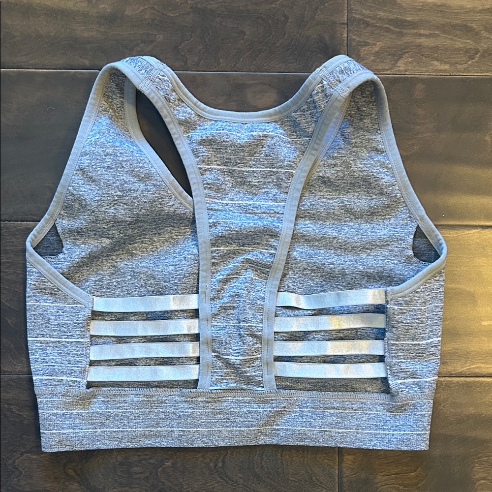 ProFit (L) Seamless Gray Sports Bra - Picture 3 of 3